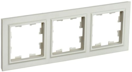 Рамка универсальная IEK Brite РУ-3-БрКр 3-м. бежевый картинка